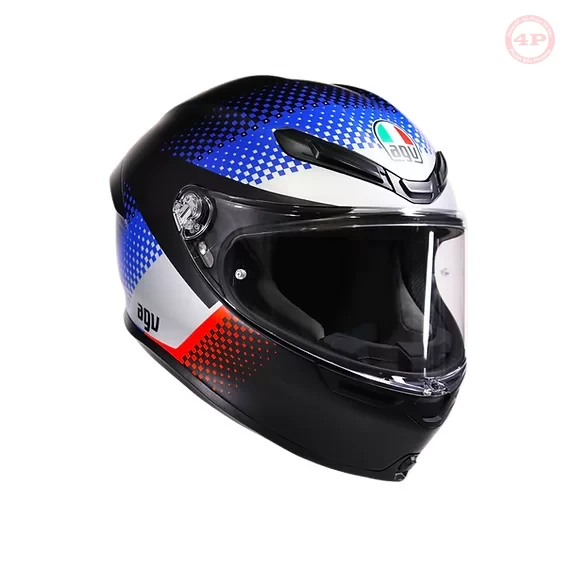K6 S FISION BLACK/BLUE/RED – DOT(E2206) – MŨ BẢO HIỂM FULLFACE AGV - Phượt 4P - Ảnh 11