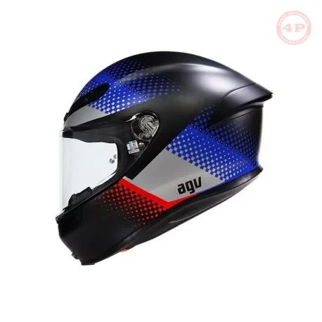 K6 S FISION BLACK/BLUE/RED – DOT(E2206) – MŨ BẢO HIỂM FULLFACE AGV - Phượt 4P - Ảnh 2