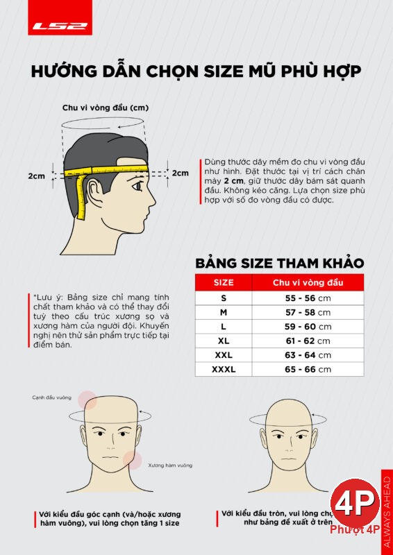 huong dan chon size mu ls2