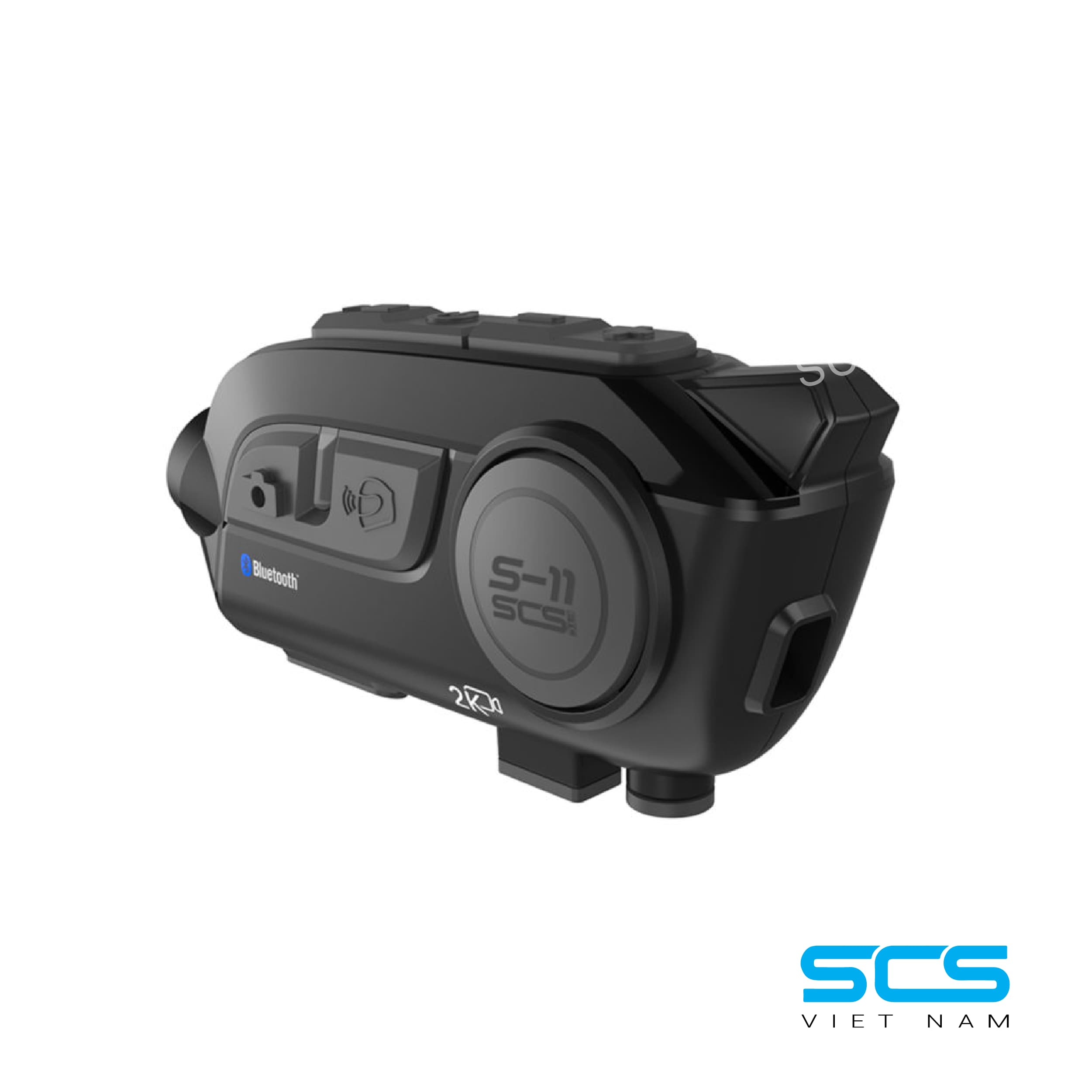 TAI NGHE BLUETOOTH CAMERA 2K INTERCOM SCS S-11 CHO MŨ BẢO HIỂM - Phượt 4P